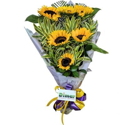 Ramo con girasoles