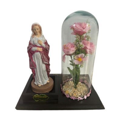 FLORES Y VIRGEN DULCE ESPERA (ART25 $100.000)