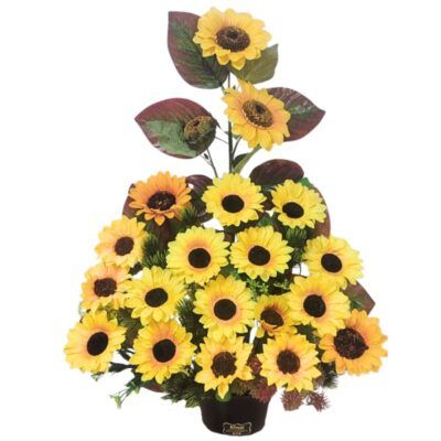 Arreglo girasoles artificiales