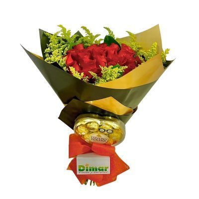 BOUQUET CON 24 ROSAS (CB1204 $120.000)