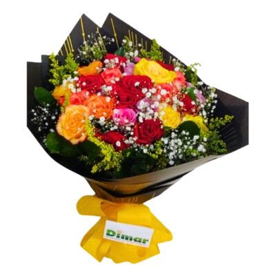 Bouquet rosas colores