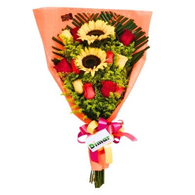 ofrenda rosas colores, girasol