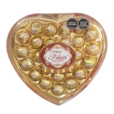 CORAZON CON 24 BOMBONES DE CHOC. (CH18$55.000)