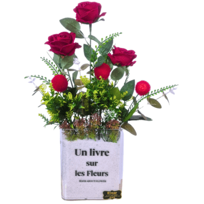 Lirios y rosas