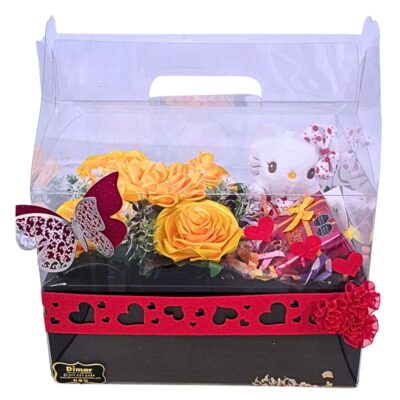 Caja con rosas