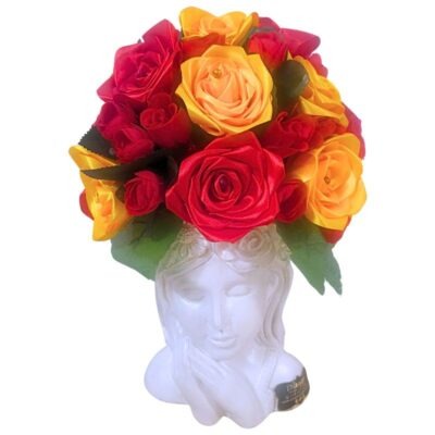 Cabeza de venus con flores