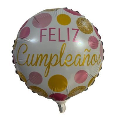 GLOBO 9" FELIZ CUMPLEAÑOS (GC9-06 $7.000)