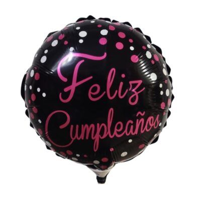 GLOBO 9" FELIZ CUMPLEAÑOS (GC9-07 $7.000)
