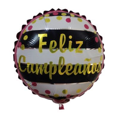 GLOBO 9" FELIZ CUMPLEAÑOS (GC9-04$7.000)