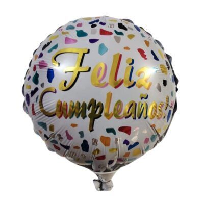 GLOBO 9" FELIZ CUMPLEAÑOS (GC9-12 $7.000)