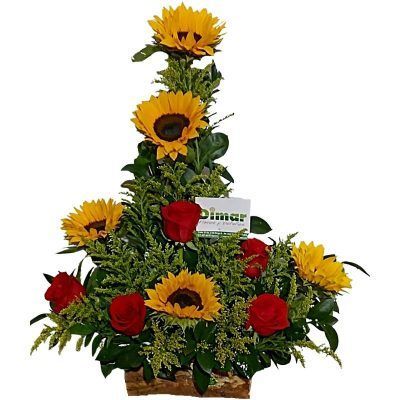 GIRASOLES Y ROSAS (NI803 $80.000)