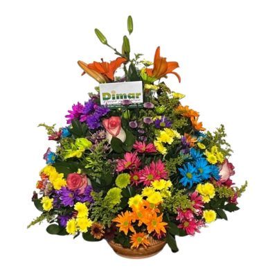 ARREGLO DISEÑO EN CONO TROPICAL (NI1405 $160.000)