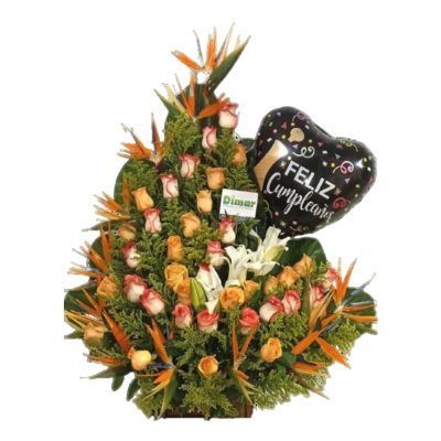 DISEÑO CON AVES Y ROSAS (NI2007 $200.000)