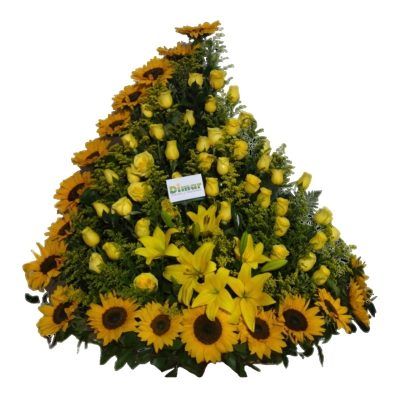 DISEÑO CON ROSAS Y GIRASOLES (NI3502 $350.0000)