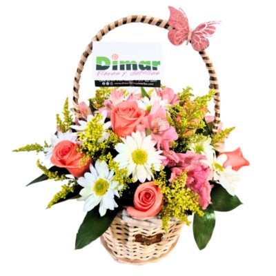 Canasta colores pastel