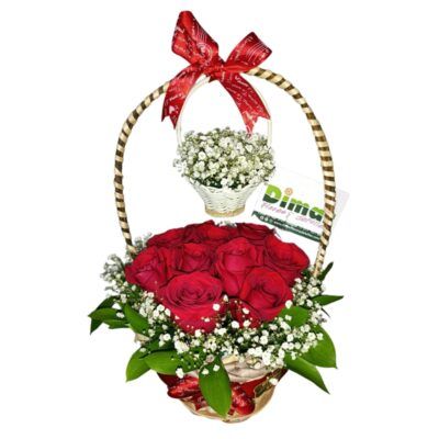CANASTA CON ROSAS (NI809$80.000)