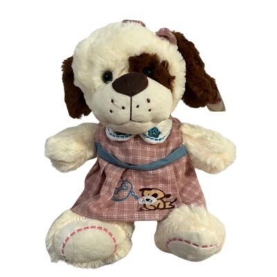 Perrita de peluche con vestido