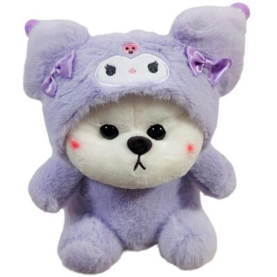 Oso disfrazado de kuromi
