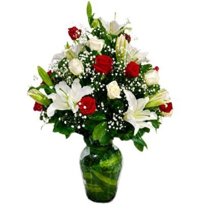Jarrón con flores