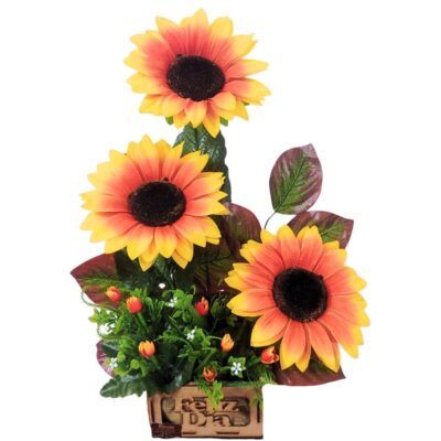 Arreglo con girasoles