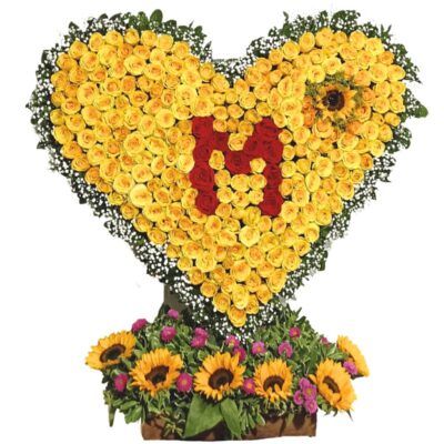 Arreglo flores amarillas