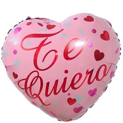 Globo corazón rosa te quiero