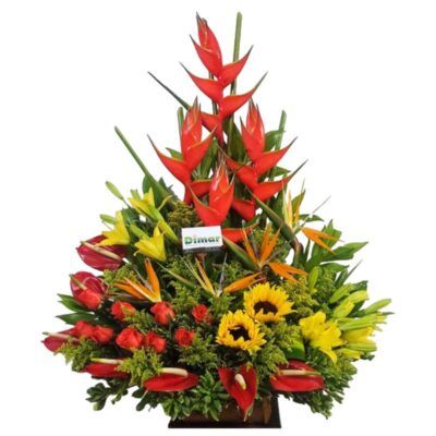 Arreglo flores tropicales