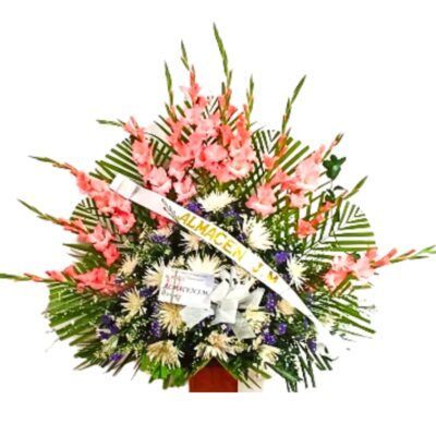 ramo funebre gladiolos