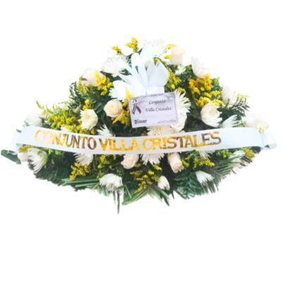 ramo funebre blanco