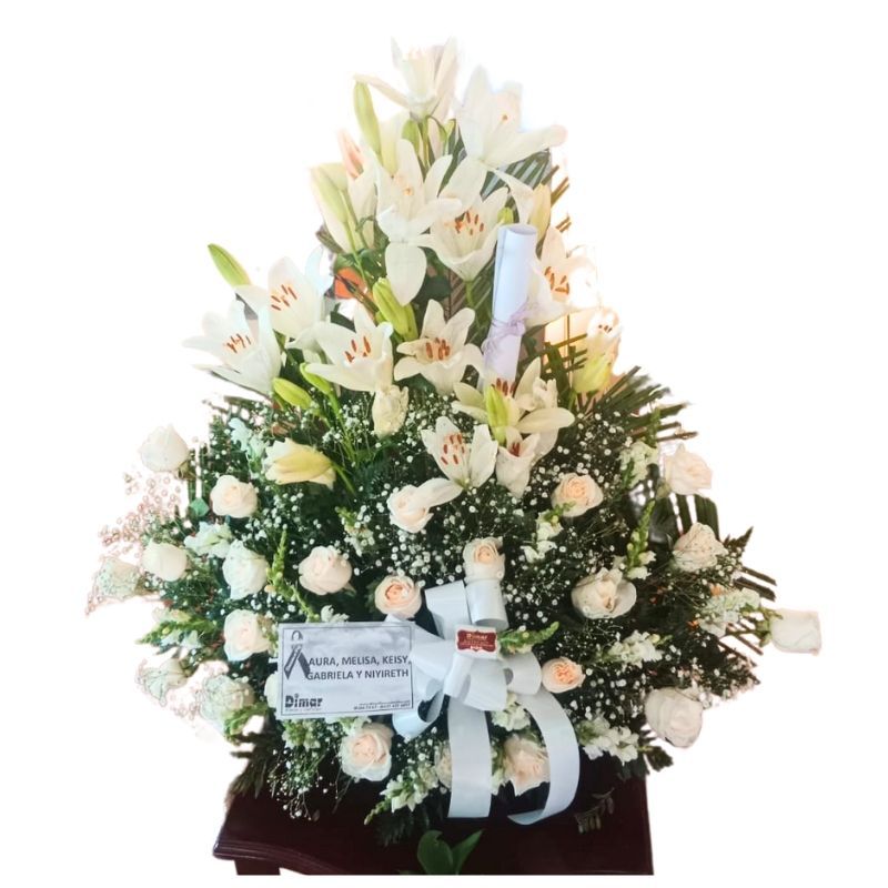 ramo funebre redondo