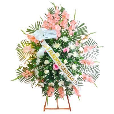 ramo funebre gladiolos