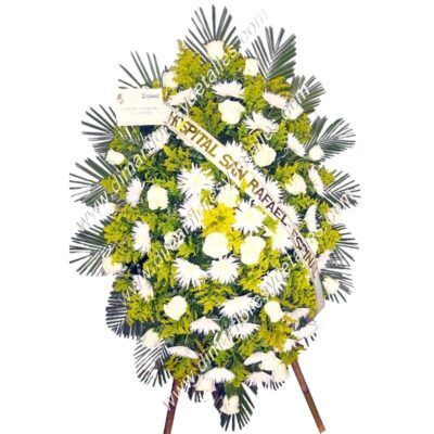 ramo funebre blanco