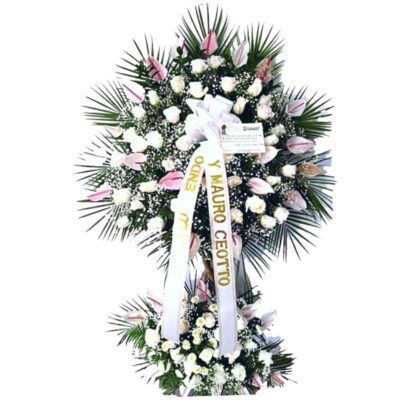 Ramo funebre dos niveles